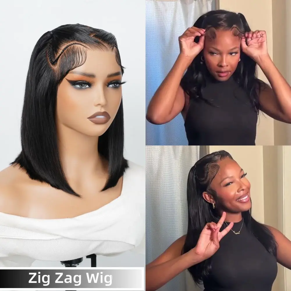 Alipearl Hair 13x4 Lace Frontal Pre Styled Glueless Wig With Braids Zig Zag Style Ready to Go Pre Cut Lace Wig Beginner Friendly #SummerWins #DealsForYouDays