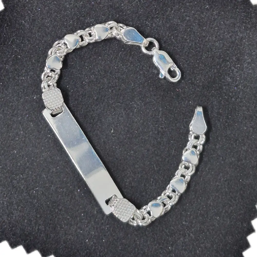 Sterling Silver Chino Bracelets for babies- Free engraving