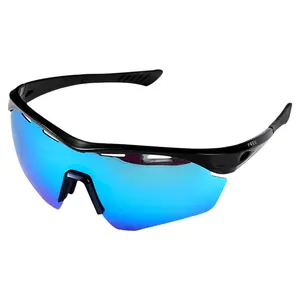 PREU Unisex Polarized Sports Sunglasses Windproof Comfort for Hiking Driving Baseball