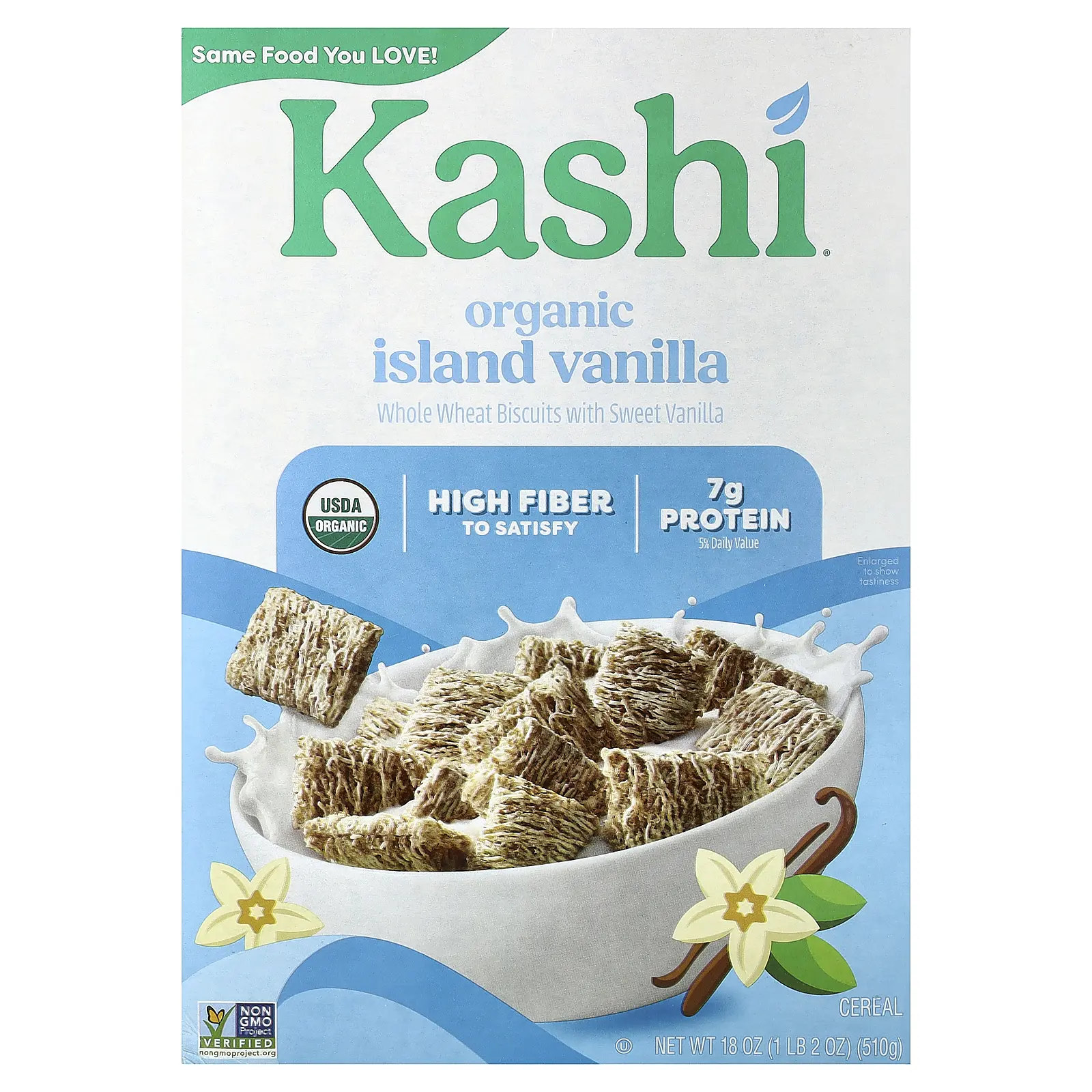 Kashi Organic Cereal, Island Vanilla, 18 oz (510 g)