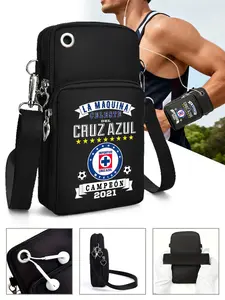 Cruz Azul Soccer Champion 2021 Printed Crossbody Bag Athletic Bag Casual Messenger Bags Lightweight Small Shoulder Purse with Adjustable Strap MultiCompartment for Sports Fans Casual Outings Travel and Everyday Use Perfect Gift for Football Enthusiasts