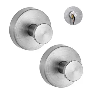 Bathroom Push in Wall Hook,Suction Cup Hooks for Shower, Shower Hooks for Inside Shower, Bathroom Hooks for Towels, No Drill Reusable Vacuum Hooks, Heavy Duty Stainless Steel Wall Hooks for Bathroom Kitchen Towel Coat Hat Robe Organizer，2 Pcs