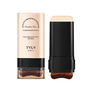 TVLV Long-Lasting Brightening Eraser Concealer Moisturizing Stick Double-Ended Water-Gloss Foundation Cream Face Use Labeling
