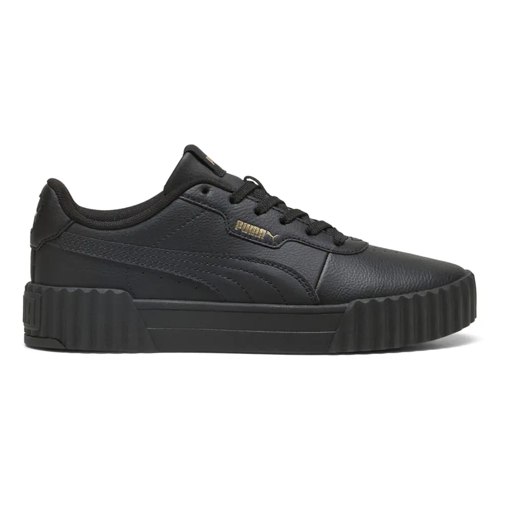 PUMA Womens Carina 3.0 Lace Up Sneakers Shoes Casual - Black