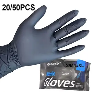 Thick Disposable Nitrile Gloves, Powder-Free Latex-Free High Elasticity, Ideal for Kitchen Cleaning, Car Repair, Gardening, Household Cleaning Gloves