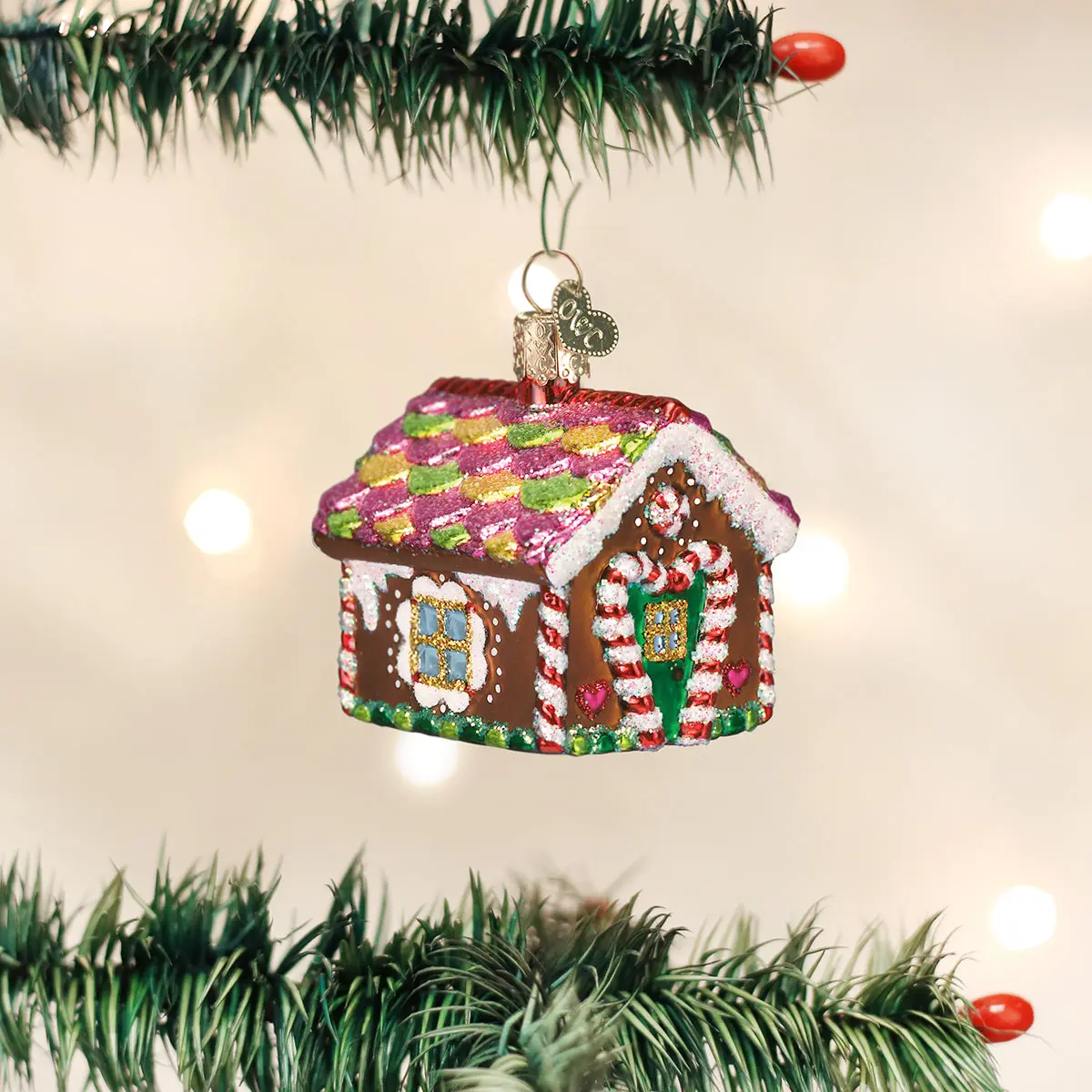 Gingerbread House Ornament - Traditional Holiday World Decor Figurine, Festive Sweets-Themed Decoration for Room Decorations