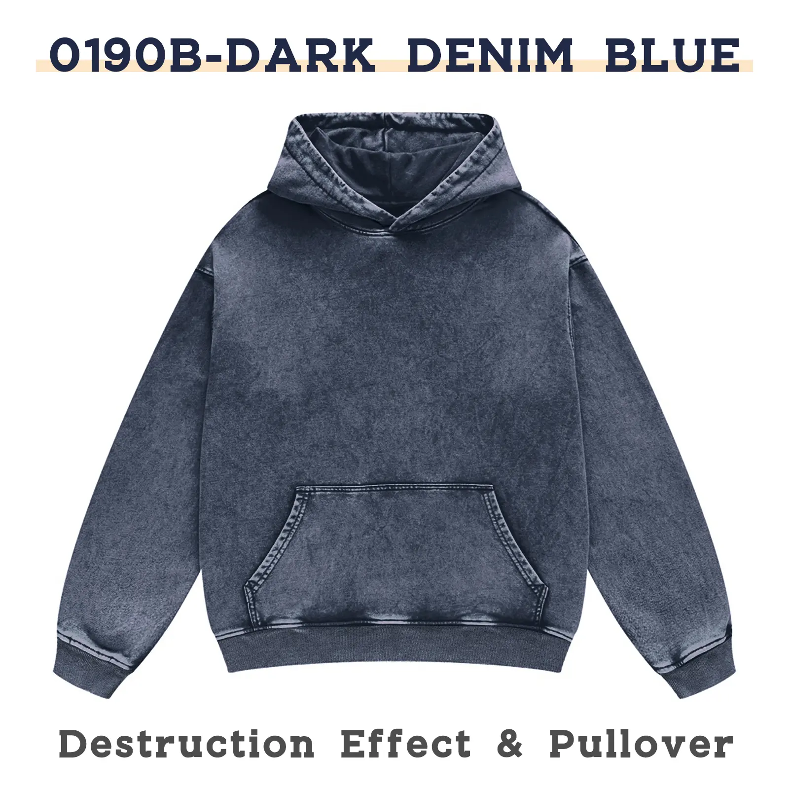 0190B Dark Denim Blue