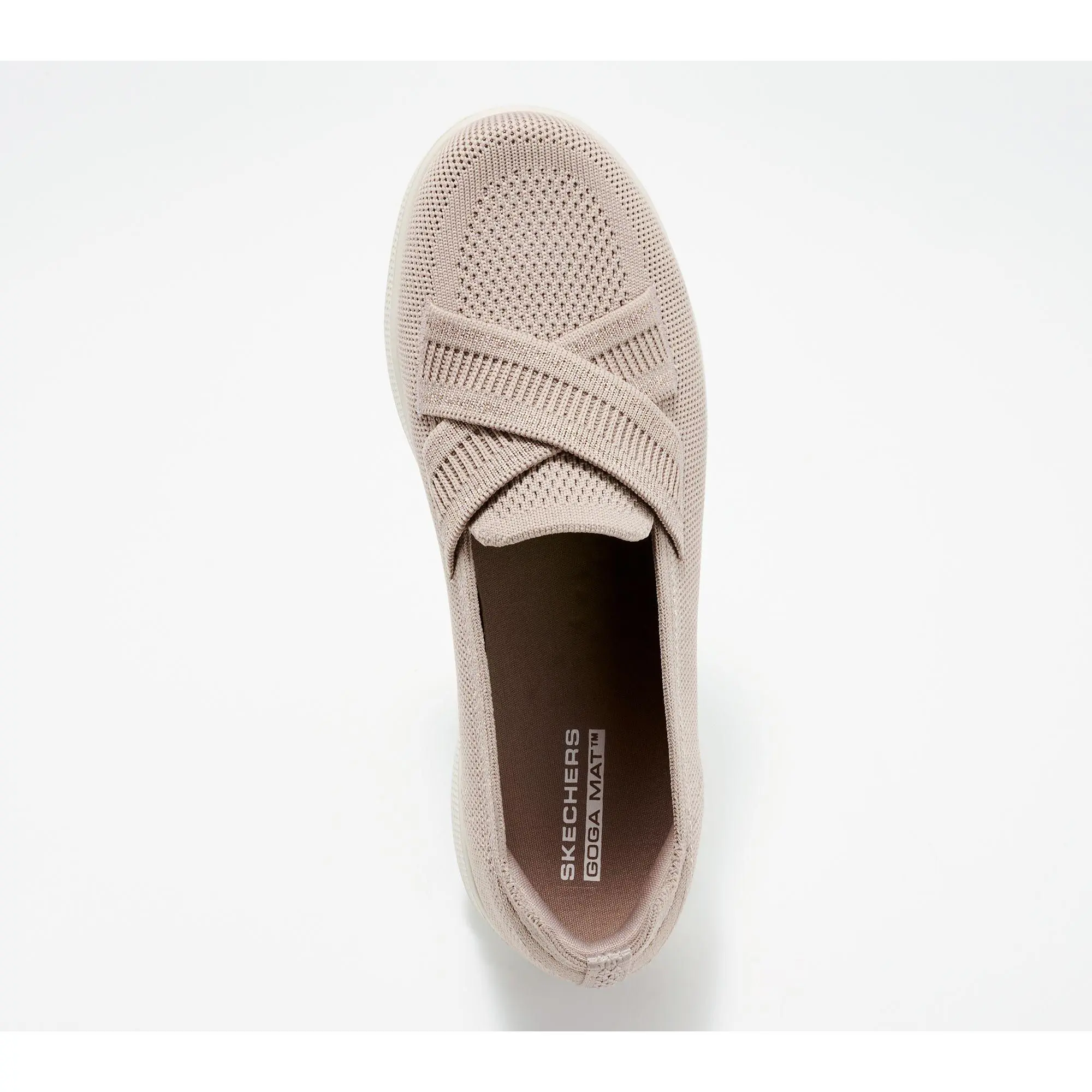 Skechers women’s/Men\'s Slip-On Knit Loafers in Light Taupe Skechers Slip-ins: Glide-Step Serene - Anne main image 3