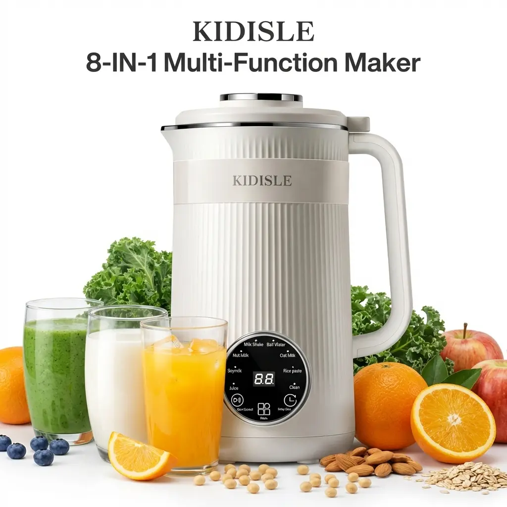 32oz Nut Milk Maker & Juicer | Automatic Plant-Based Milk Machine for Almond/Oat/Soy | Self-Cleaning, Delay Start, Keep Warm | 8-in-1 Juicer & Soymilk MakerSummerVibes
