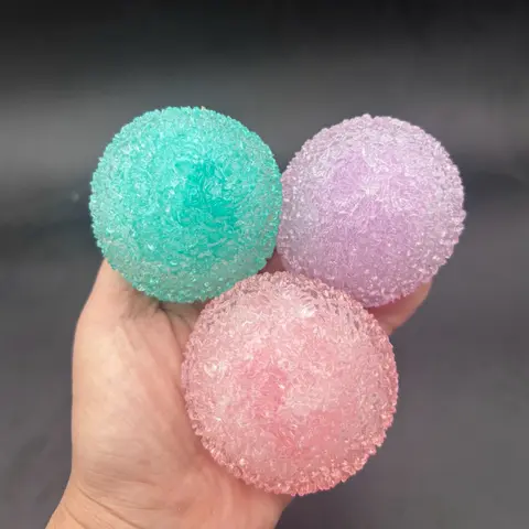ICE CRACKLE texured crunchy slime stressball