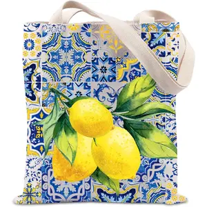 Italian Islands Gift Positano Delicious Italian Lemons Fresh Tote Bag Southern Italy Travel Shopping Bag