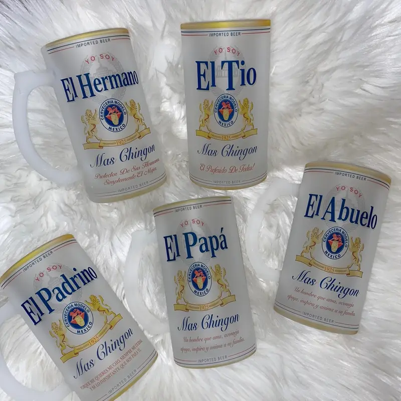 Mug Glass Tarro 16 oz (leer descripción para personalizados)
