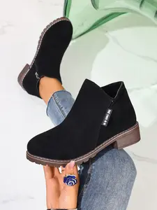 New Women's Ankle Boots, Pull On Boots, Fashionable Comfortable Casual Wear, All-Season Multi-Purpose Stylish Accessory, Suitable for Everyone