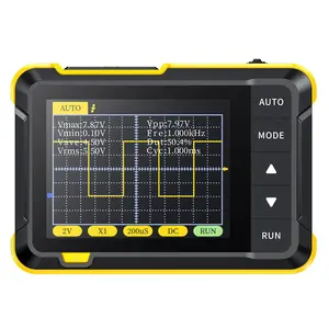 Mini Handheld Digital Oscilloscope Latest Version, 2.5MSa/s 200KHz Analog Bandwidth, 800 VPP, with PWM Output - Upgraded Black Version