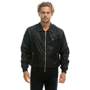 MEN'S BASIC WINDBREAKER - BLACK