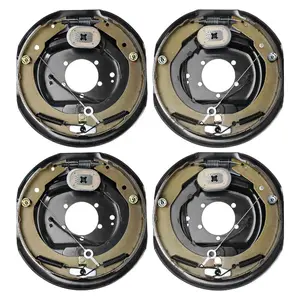 VEVOR Electric Trailer Brake Assembly, 10x 2-1/4, 1 Pair Self-Adjusting Electric Brakes Kit for 3500 lbs Axle, 4-Hole Mounting, Backing Plates for Brake System Part Replacement (1 Right+ 1 Left)