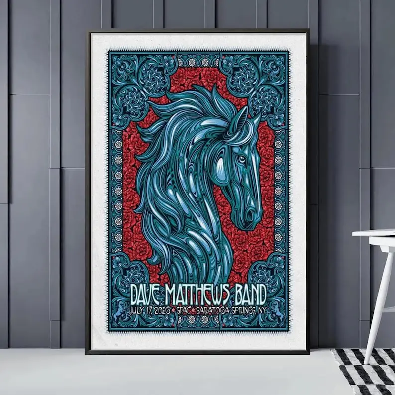 [Sale off up to 55%] [Free ship] Daveeee Matthewssss Band Saratoga Springs NY Event Poster 2 Night At SPACCCC In Saratoga Springs NY On July 17 2026 Home Decor Poster