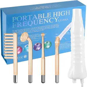 Portable High Frequency Massage Comb, Facial Care Beauty Instrument, Us Plug, 4-In-1, New Condition, Model Xinghao Lz-006a