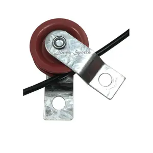 Jones Sports 1 3/4" Diameter Fiberglass Reinforced Nylon Pulley for Baseball Batting Cage Cable Kits Heavy-Duty Zinc-Plated Steel Straps