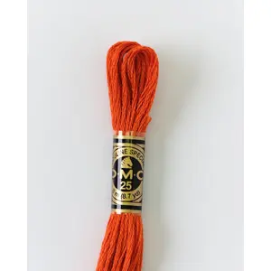 DMC Embroidery Stranded Thread - Six-Strand Embroidery Floss - 900 - Blood Orange