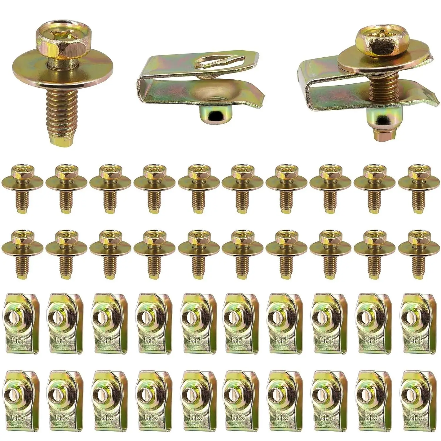 M6 Hexagon Washer Set, Multifunctional Fastener Set, Durable Bolt Set For Car & Furniture