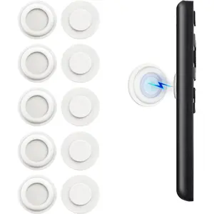 Remote Control Holder Wall Mount, 5 Pack TV Remote Holder Wall Mount,  Remote Organizer  Remote Holder for Bed, TV, Ceiling Fan and Air Conditioner (White)