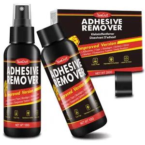 Adhesive Remover - 7oz Label Remover Spray with Plastic Scrapers, Glue Remover for Car, Windows, Glass, Plastic, Floor, Wall, Rapidly Removes Gum, Tape, Stickers, Glue, Labels, Residues