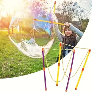 Enormous Bubble Wand Set, Big Bubble Maker Toy for Outdoor Play, Large Bubble Maker for Kids and Family Fun, Perfect for Summer Activities, Party Atmosphere Props