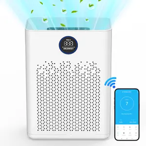 Air Purifiers for Home Large Room up to 2800ft², Smart Wifi Air Purifier with real-time air quality monitoring , HEPA H14 Washable Filter Sleep Mode 22dB with Timer, Air Cleaner for Dust Odors Pollen Dander