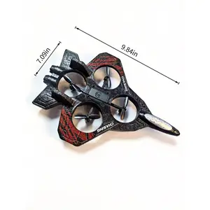 RC Stunt Fighter Jet Toy w/ 360° Flips & LED Lights| Easy-Fly Kids Drone, Ideal Christmas Gift