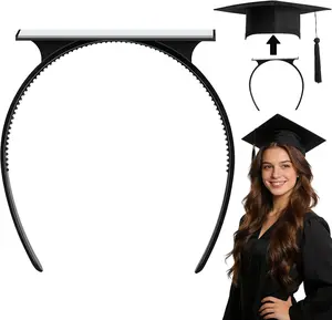 Graduation Cap Headband Insert - Secure Grad Cap Headband for Graduates, Women & Students - Keeps Hairstyle Intact for Graduation Hat Stability - Essential Hat Accessories