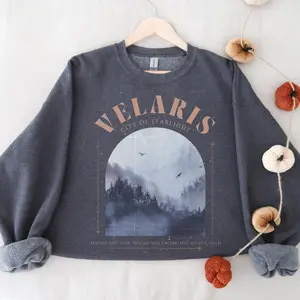 Velaris ACOTAR Sweater | Velaris City Of Starlight | Night Court Sweatshirt | SJM Merch | Court of Dreams | Rhysand Shirt |