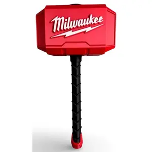 Milwaukee Tools Thor Hammer Custom 3D Printed Display Prop for Tool Fans & Collectors Decorative Collectible 13x6.5x4 Inches Lightweight Durable Norse Myth Inspired - Statue