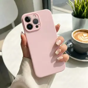 Slim Solid Color Case for iPhone 16, iPhone 16 Pro, iPhone 16 Pro Max, Anti-Fingerprint Shockproof Protective Cover with Full Camera Protection
