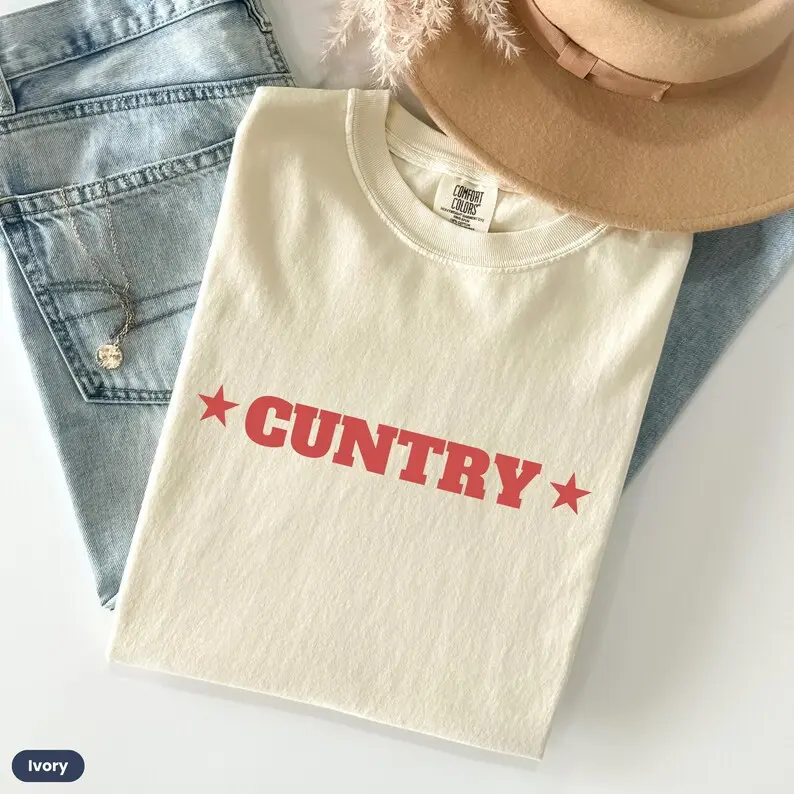 Comfort Colors Cuntry TShirt, Country T-Shirt, Country Gift, Western Tee, Women's Rodeo TShirt, Cowgirl T-Shirt, Country Concert Music Festival