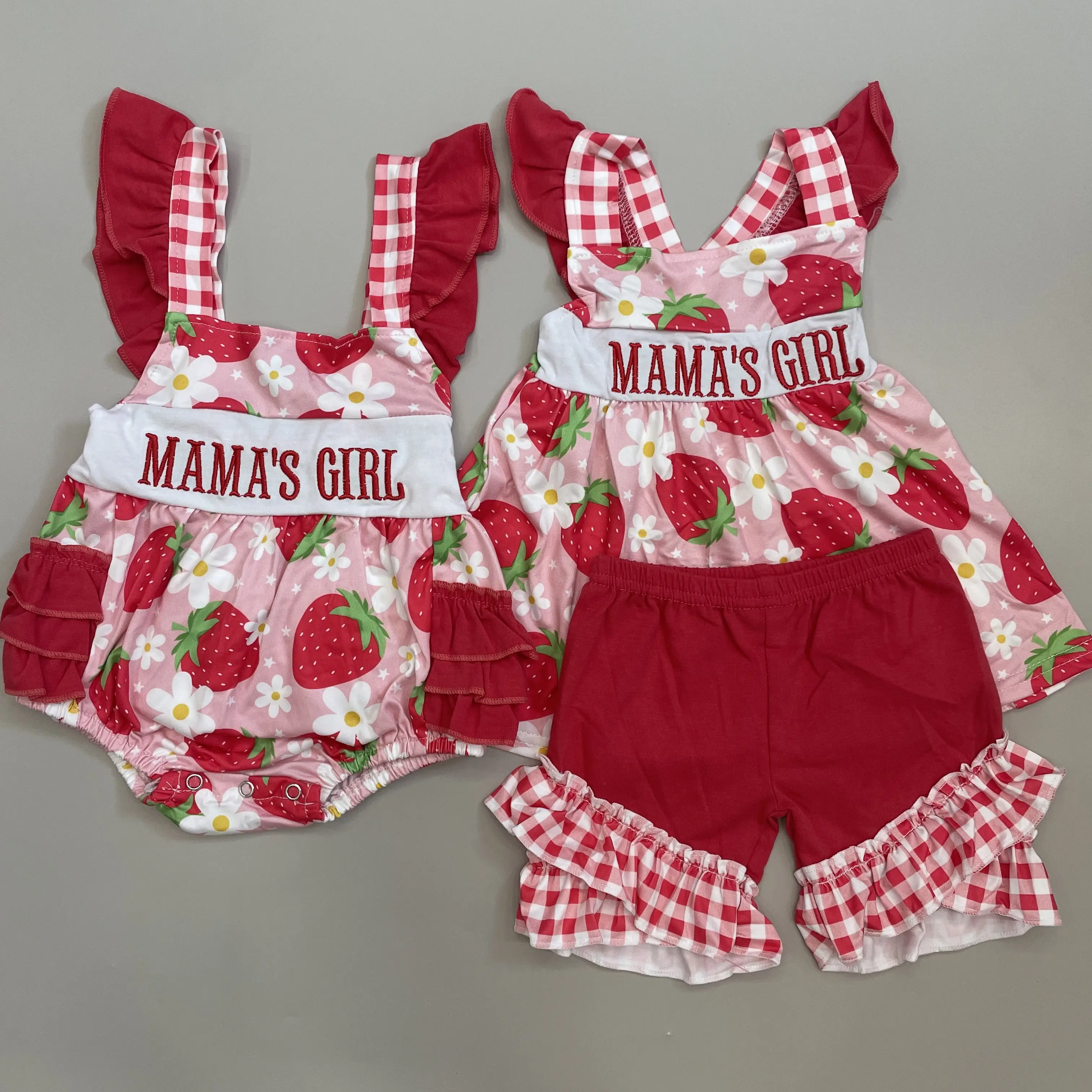 Toddler Girl Clothes Girl Strawberry Outfit Summer Clothing Set