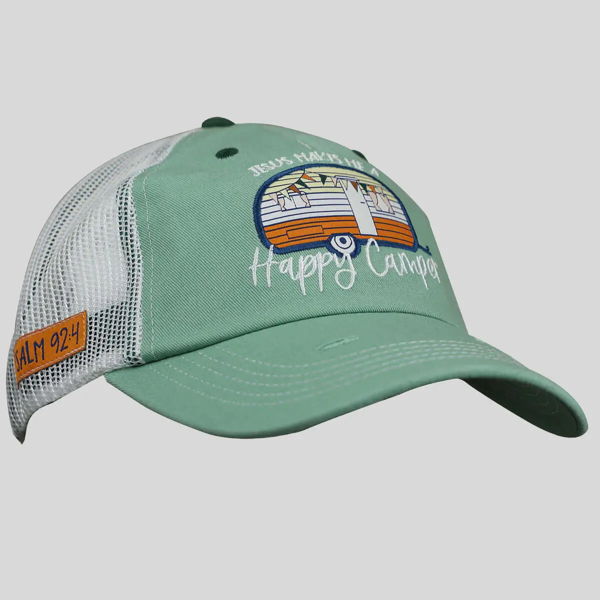 Cherished Girl Womens Cap Happy Camper, Baseball Cap, Casual, Cotton