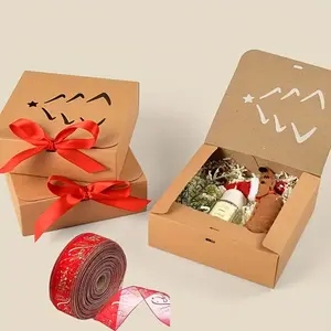 Classic Fabric Christmas Ribbon Set, 78.74 Inches, Perfect for Tree Decoration & Gift Wrapping, Non-Electric Holiday Ribbons