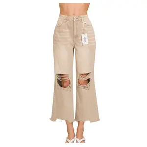 Smoked Vanilla Distressed Jeans
