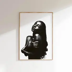 Sade Black And White Minimalistic Apartment Decor Adu Aesthetic Trendy And Stylish Room Art Print Poster
