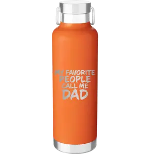Personalized My favorite People 24 oz Water Bottle - Orange