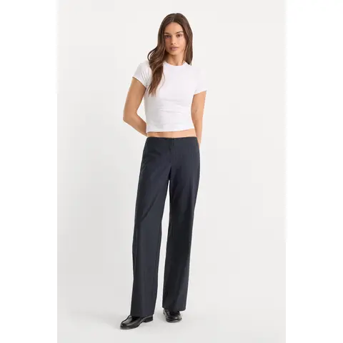 THE LOW RISE TROUSER | ROYAL STRIPE