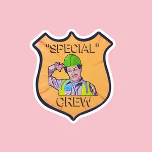 Special Crew Sticker, Hard Hat Stickers, Pipeline Stickers, Construction Stickers, Hardhat Sticker, Blue collar Sticker, Welder Sticker, Pipefitter Sticker, electrician sticker, Pipeline Decal, Funny Sticker, Laptop Sticker Vinyl Decor Decorative