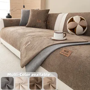 Non Slip Couch Cover for Dogs and Cats, Solid colour thick  Sofa Seat Protector Pad,  Washable Furniture Cover, Soft Pet Friendly  Living Room Couch Cover, Multiple Colors for 1/2/3/4 Seater Sofa, Sofa Couch Covers, Sofa Slipcover.
