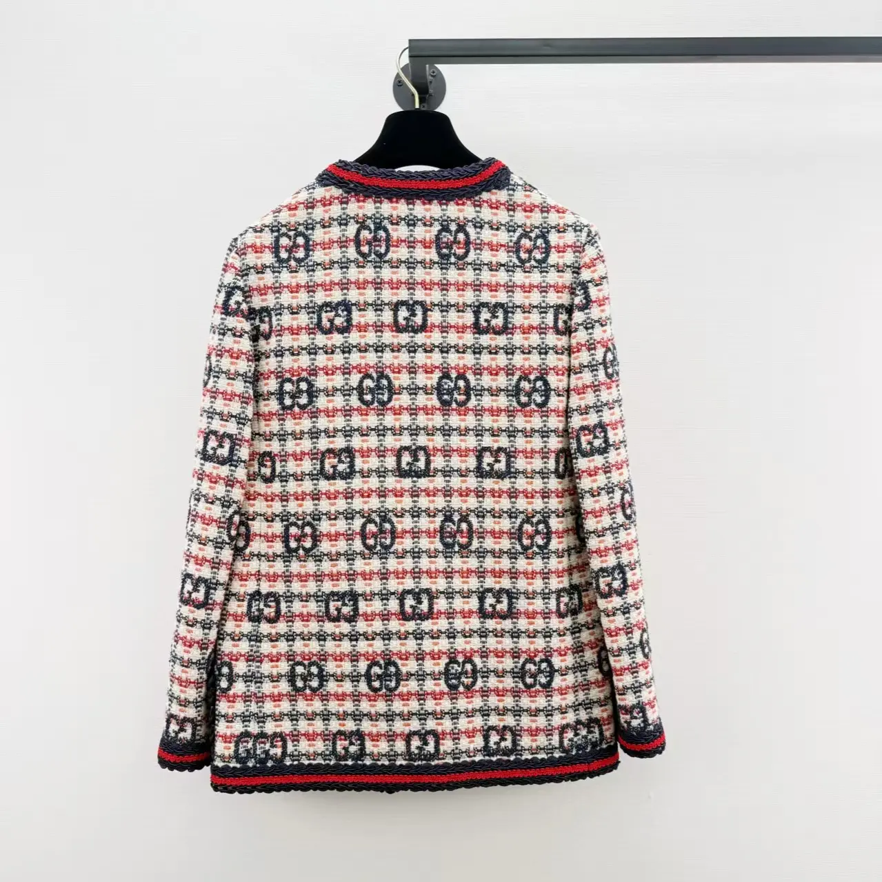 Pre-owned Gucci Woven Jacket Authentic Size 38 Bust 94cm Length 69cm 102270