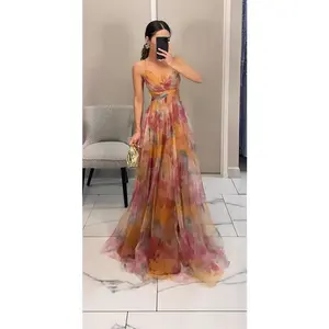 Summer Sheer Mesh Print Slip Dress |     Trendy Holiday 00k