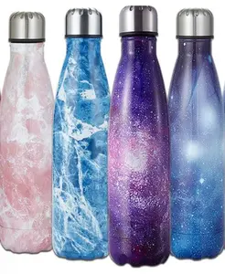 25oz Stainless Steel Travel-Friendly Water Bottle, Stylish Watercolor Art Design, Portable Drinkware Tumbler That Fits Standard Cup Holders, Travel-Friendly Water Bottles