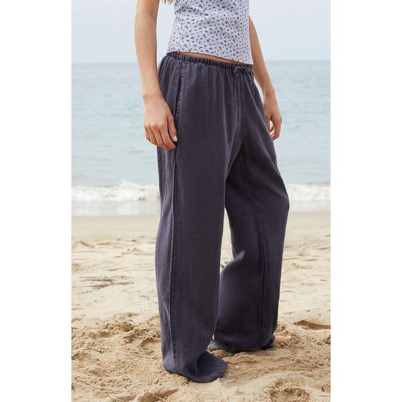 John Galt Women's Blue Nanda Baggy Pants