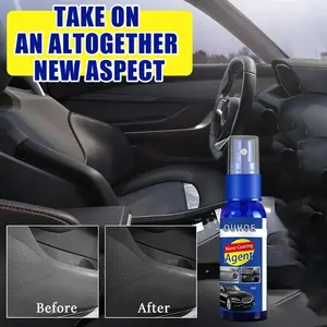 Automotive Plastic Interior Refurbishment Spray 100ML & 30ML, Dashboard Polishing Dust-Proof Seat Maintenance Agent Lubricating Oil Silicon Emulsion Surfactant