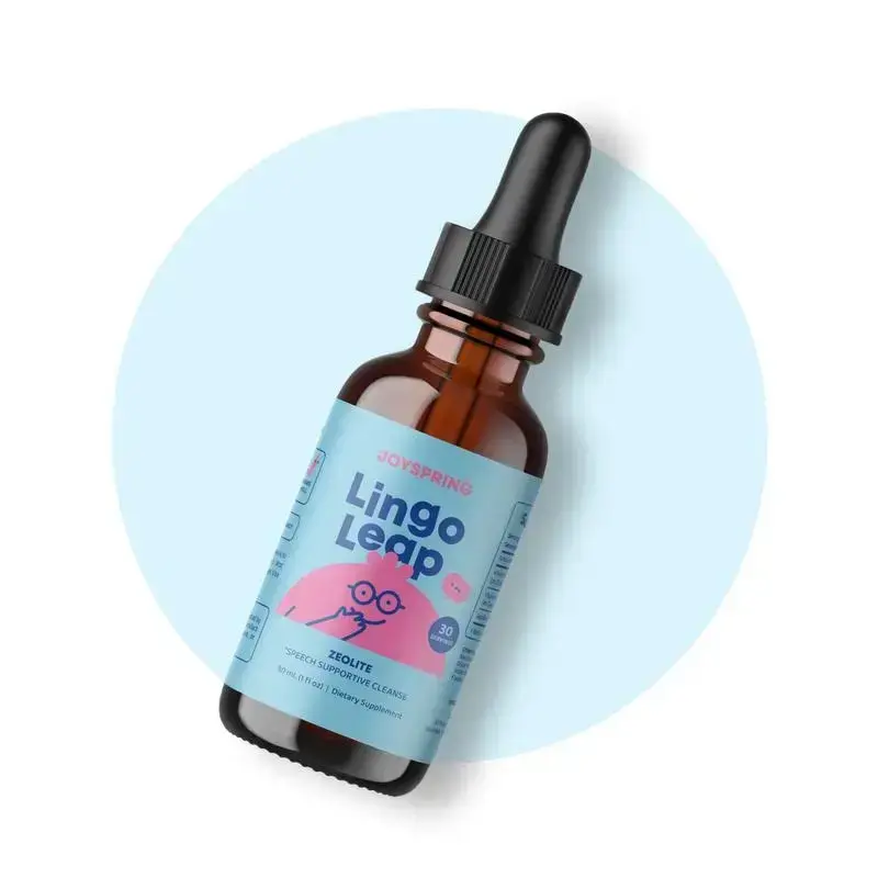 JoySpring LingoLeap for Kids - Zeolite Drops with B Vitamins - Support Speech Learning